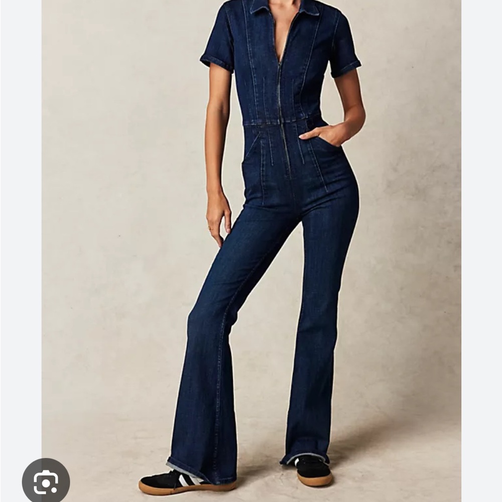 Free people we the free jayde flare jumpsuit